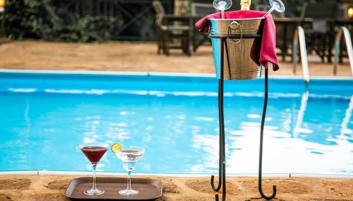Pool wine view